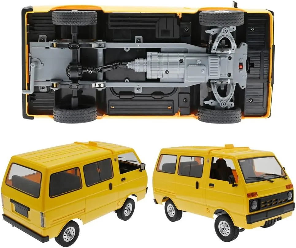 1: 10 Scale WPL D42 RC Car Van, 4CH High-Speed Off-Road Drift Truck with LED Light Electric 2.4G Full Proportion Remote Control Crawler Vehicle for Adults – RTR / 1 Battery