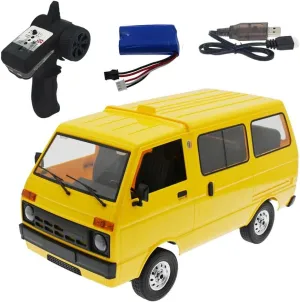 1: 10 Scale WPL D42 RC Car Van, 4CH High-Speed Off-Road Drift Truck with LED Light Electric 2.4G Full Proportion Remote Control Crawler Vehicle for Adults – RTR / 1 Battery