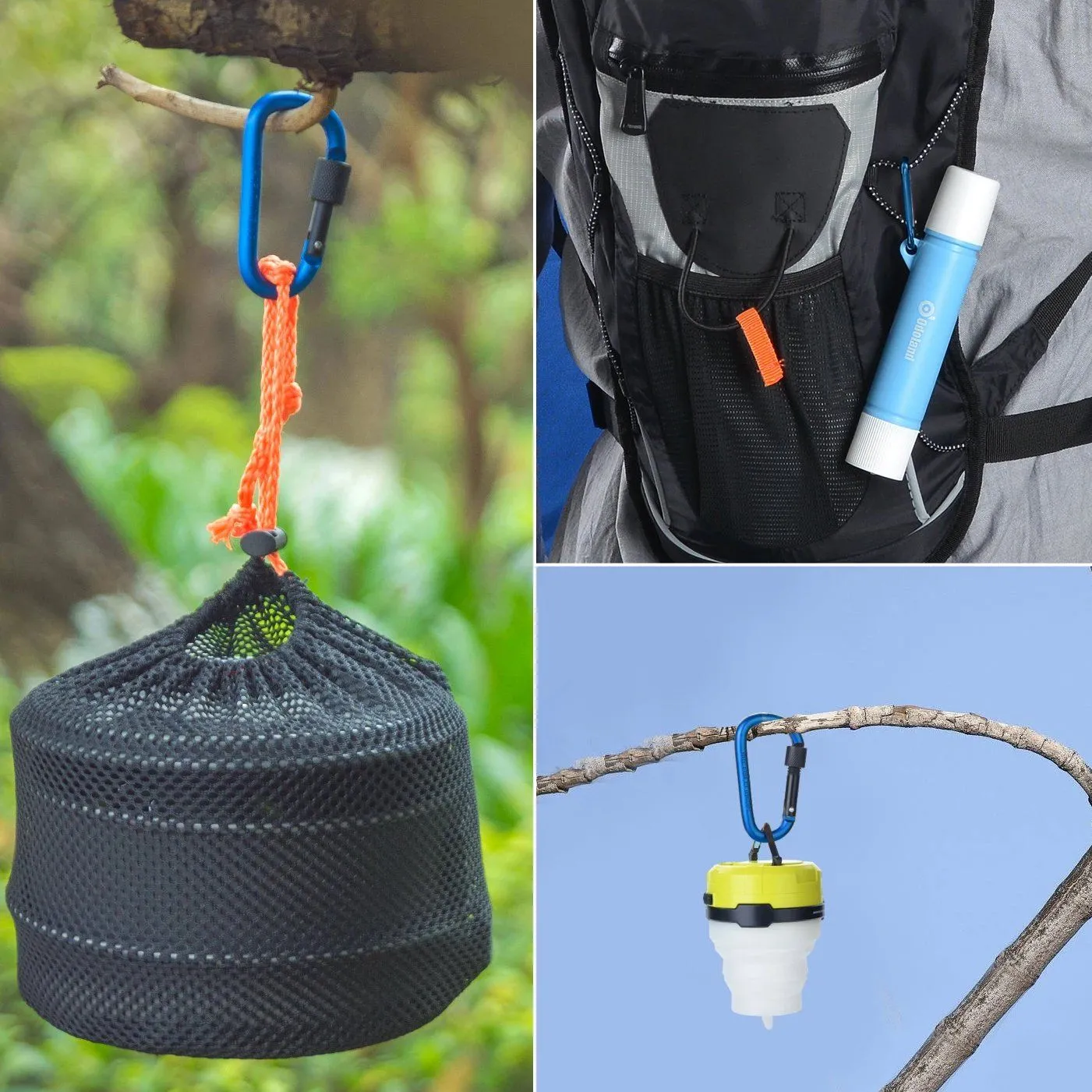10-Pieces: ODOLAND Camping Cookware Mess Kit