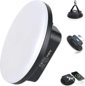 10000 mAh Portable LED Camping Light Rechargeable,3 Light Colors & 1500LM Stepless Dimming Tent Light, IPX65 Waterproof, Magnetic Base for Hurricane Emergencies, Outdoor, Hiking, Home(Standard)