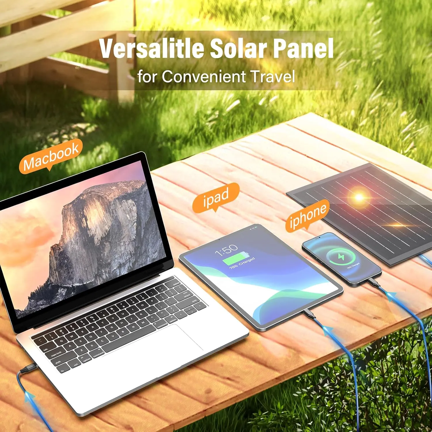 10400mAh Solar Fan with LED Lantern, Camping Fan with Solar Panel, 7W Rechargeable Solar Powered Fan for Outside, Quiet Battery Operated Tent Fan for Picnic, Barbecue, Fishing, Travel