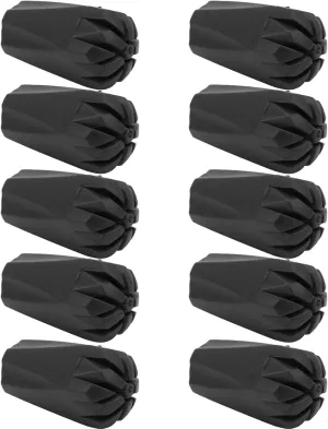 11mmx38mm Sturdy Rubber Walking Stick End Cover, Tip Protector for Hiking Pole with Metal Gasket Inside, Suitable for Cement Road, Wet Road and Steep Slope Road, Easy