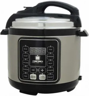 12 In 1 Electric Pressure Cooker With 24-Hour Reservation Function, Slow Cooker, Rice Cooker, Wok, Cake, Yogurt, Etc., 6 L, Stainless Steel/Black.