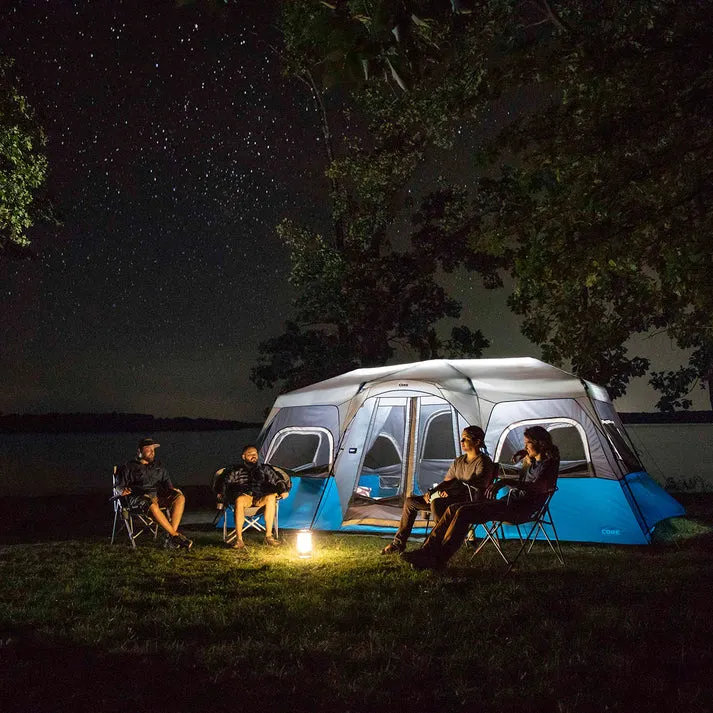 12 Person Lighted Instant Cabin Tent