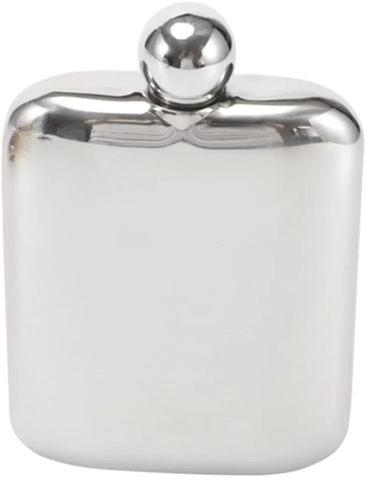 1Pc Portable Stainless Steel Wine Bottle Square Shape Wine Pot for Outdoor Activities Camping Fishing and Picnics and Design
