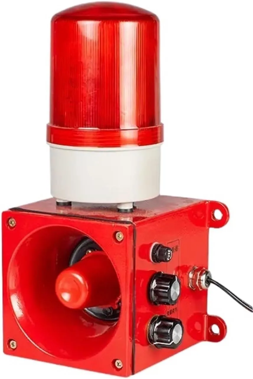 1pcs Emergency Alarm Safety Indicator Led Warning Light High Decibel Wide Range Flashing Warning Light with Buzzer(DC24V)