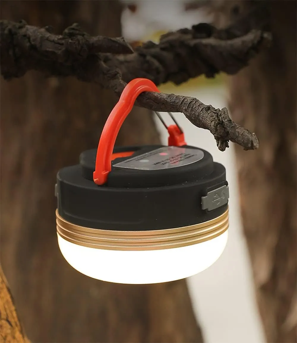 2 Pack Camping Lights Lanterns, USB Rechargeable LED Tent Light with Magnetic Base, 4 Modes with Hook, Portable Waterproof Camping Lamp