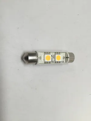 2 PCS RV AUTO Trailer LED 2 Bulb Festoon Warm White Tail Light Interior Dome