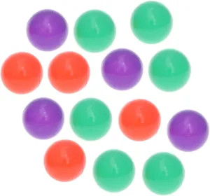 200PCS Crush Ocean Balls Safe Plastic Balls for Playtime Macaron Mixed Color Mesh Bag for Hand Eye Coordination and Group Play Activities