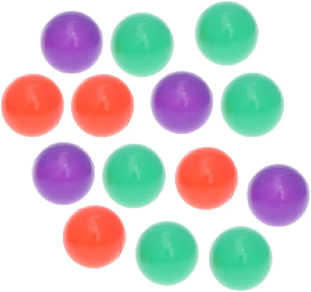 200PCS Crush Plastic Ocean Balls for Macaron Balls for Playgrounds and Bounce Houses Safe Educational Fun for Boy Girl
