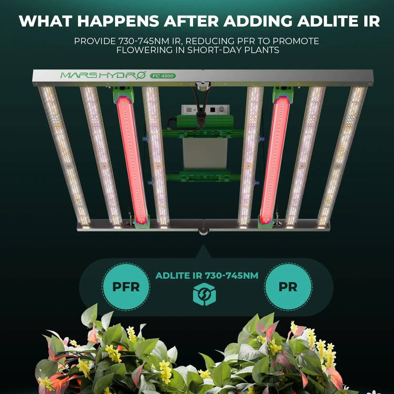 2025 Mars Hydro ADLITE UR5530 LED Grow Light Bars for Indoor Plants, 4x2 ft Coverage Grow Lamp Promotes Photosynthesis, Strengthens Plant Resistance, Encourages Flowering, Grow Lamp for Grow Tent