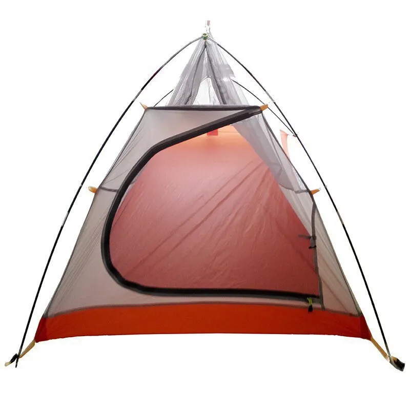 20D Nylon & Carbon Fiber Pole Silicone Coated Waterproof 2 Persons Double-layer Ultralight