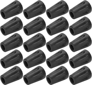 20Pcs/Pack Walking Stick Tips, Replacement Rubber Tips for Walking Sticks, Trekking Pole, Hiking Stick Accessories
