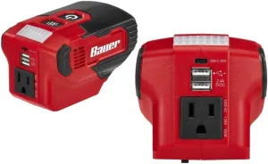 20V 190 Watt Power Source Battery Inverter - Tool Only - Compatible with Bauer