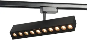 20W LED L Type Rail Track Light(Fits Lightolier Type Track) Rotate Spotlight Ceiling Lamp Fixture Black Natural White