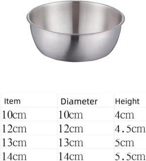 2PCS Hiking and Camping Portable Hot Pot Bowl 304 Stainless Steel Tableware(14cm)