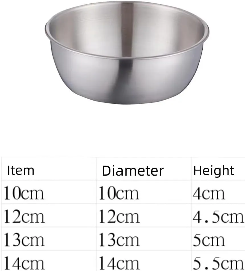 2PCS Hiking and Camping Portable Hot Pot Bowl 304 Stainless Steel Tableware(14cm)