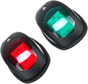 2Pcs LED Bow Lights Navigation Signal Lamps for Boat Yacht Pontoon Fishing and Speed Boats High Visibility Energy Efficient Durable Lighting