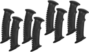2sets Trekking Pole Handle Quad Cane Handle Grip Hiking Pole Handle Replacement Skiing Accessories Trekking Pole Grip Replacement Hiking Stick Handle Skiing Supplies Black 4pcs*2