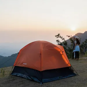 4 Person Camping Tent - Ultralight 4.2lb Double Layer Design, 4000mm Waterproof for Alpine Mountaineering & Backpacking (3-Season, Gear Loft Included)