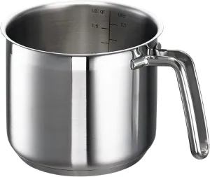 452254 Mini Milk Pan 18/10 Milk Pot Little Lilly/Diameter 14 cm 1.9 L, 64038 Milk Pot, Stainless Steel, Silver, 25 cm
