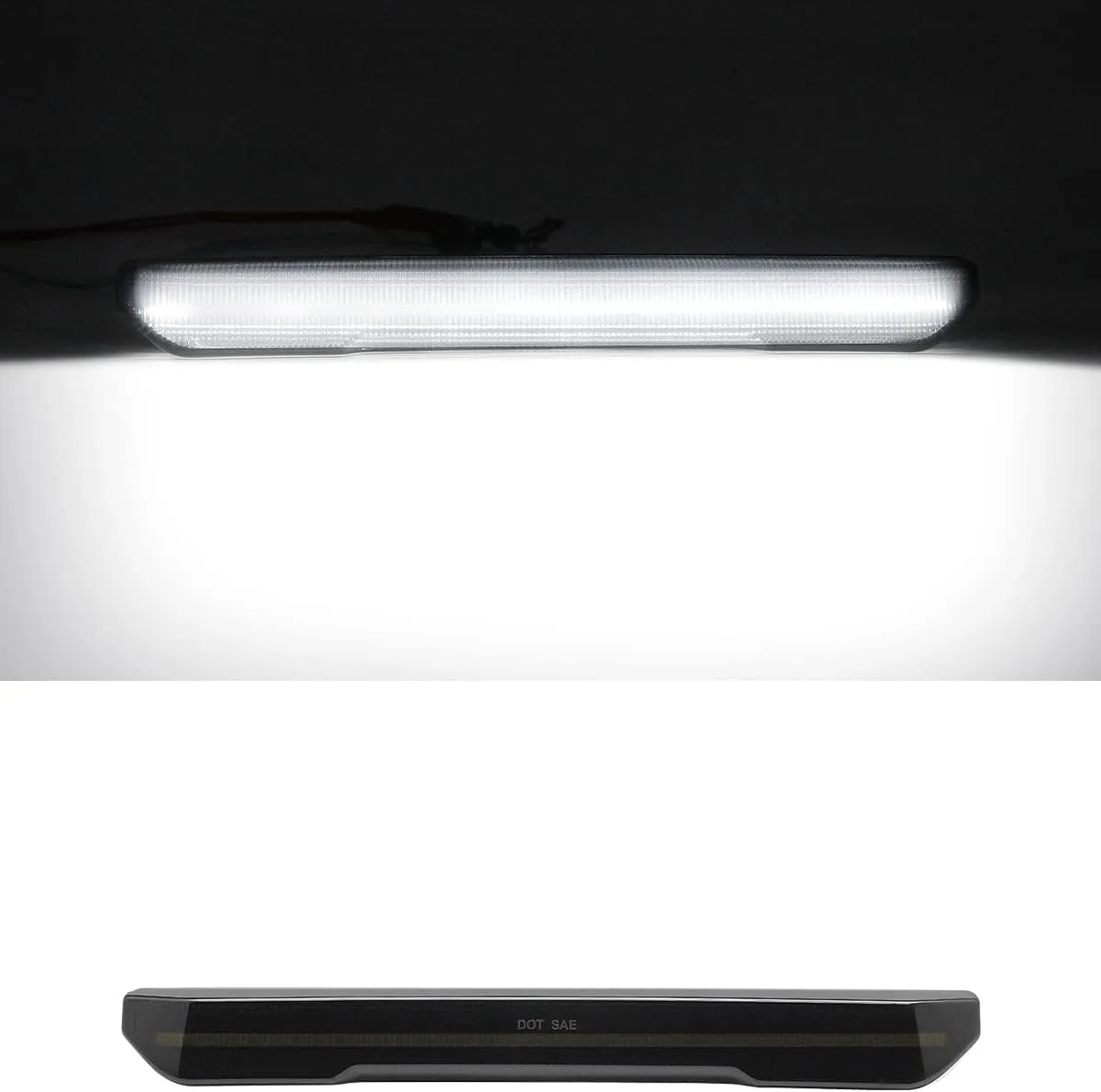 4Pcs Front & Rear LED Side Marker Light Compatible with Sierra 2500HD 3500HD 2020-2024 Pickup Side Parking Position Lamp Driver Passenger Front Rear Turn Signal Lamp (Smoked Lens Full White Light).