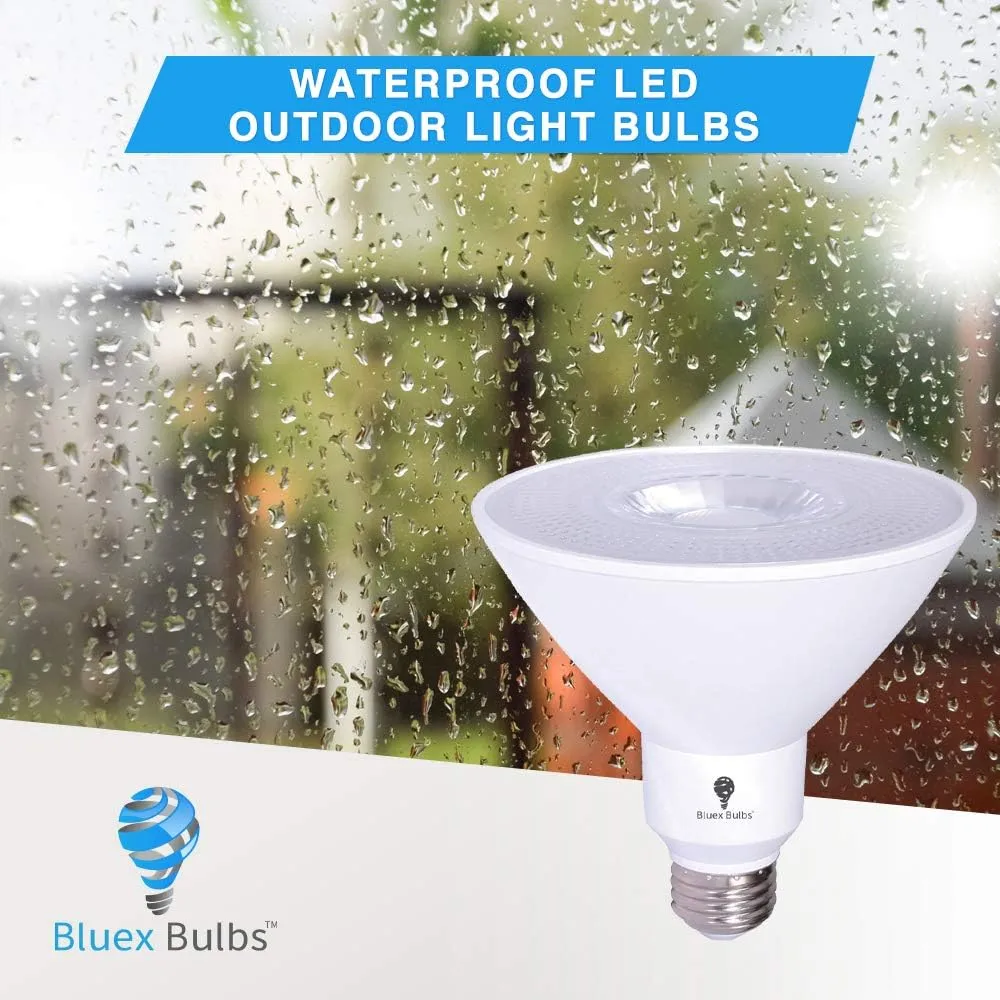 6 Pack High Power Outdoor PAR38 17W 170Watt Equivalent 1700 Lumens LED Dimmable Flood Light Bulb Waterproof E26 3000K Warm White LED Flood Light Bulbs - Security Backyard Garage Led Spotlight Bulbs