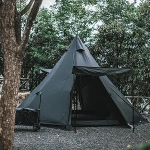 6/12 Person Camping Tent with Porch, Instant Tent, Large Family Cabin Tents with 2 Rooms, Double Layer Glamping Tent with Rainfly for Outdoor,Picnic,Camping