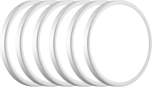 6PACK 3200lm LED Flush Mount Ceiling Light, Super Slim 12 inch LED Ceiling Light, 5000K Daylight LED Ceiling Light for Bedroom, Living Room, Dining Room, Garage and Office (White, Six Pack)