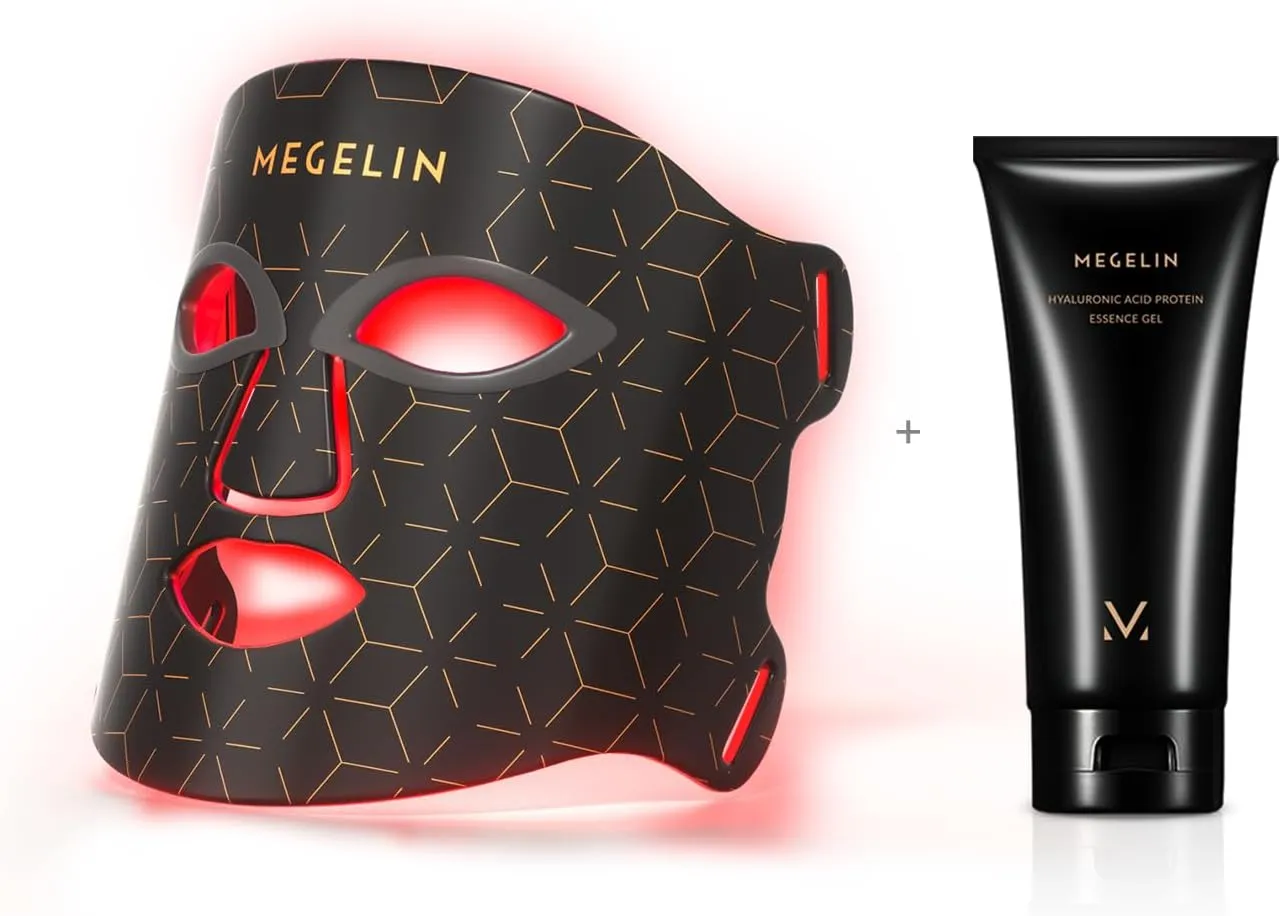 7 Colors Led Light Therapy Facial Mask and 1 * Gel
