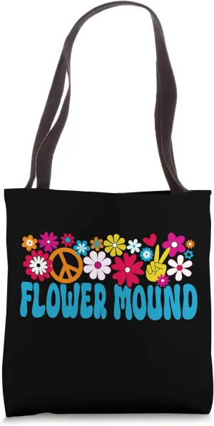 70s Flower Mound Tote Bag