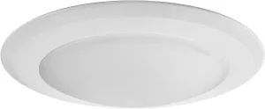 7.5" Ceiling Lighting Fixture I LED Lights for Bedroom I 16.5W (120W Eq), 120V, 2700K Porch Lights I Wet Location LED Light - 4/6" J-Box | Matt White Finish Trim & Emits Warm White Light