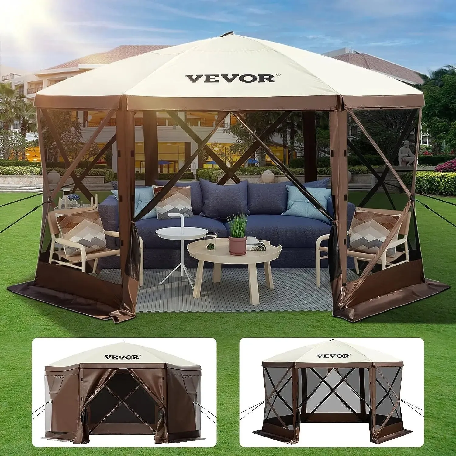 8 Person 10'x10' Gazebo Tent