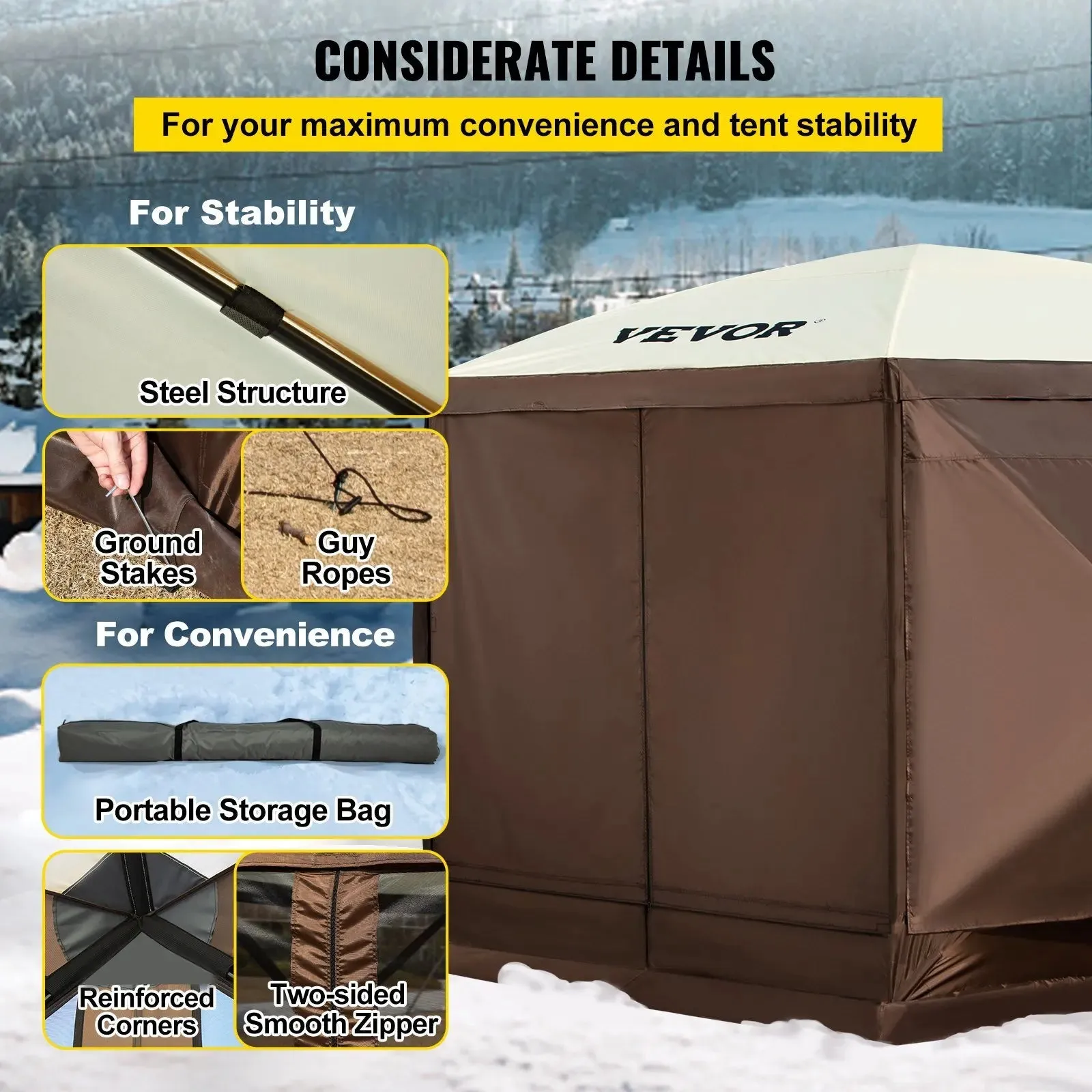 8 Person 10'x10' Gazebo Tent