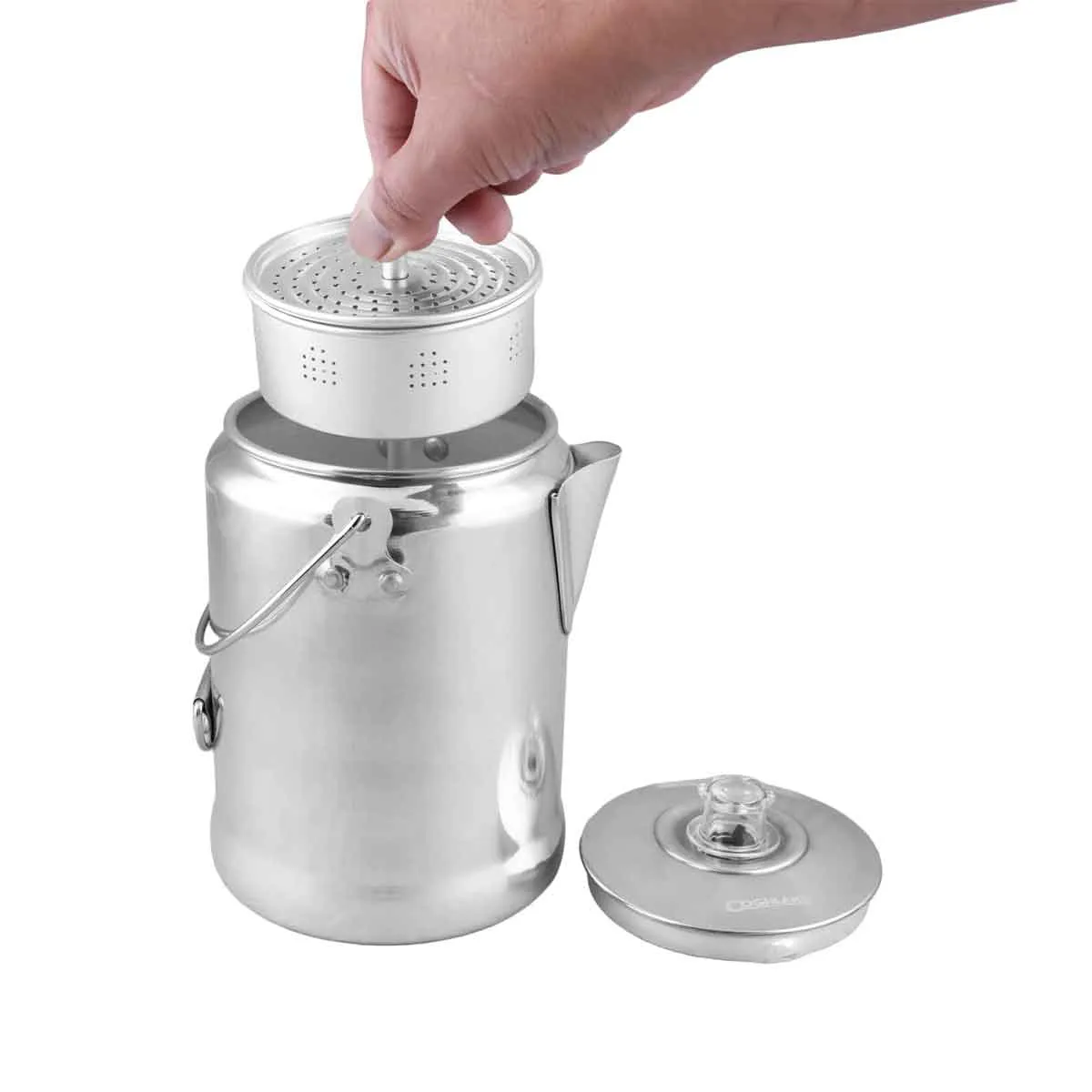 9 Cup Aluminum Coffee Pot