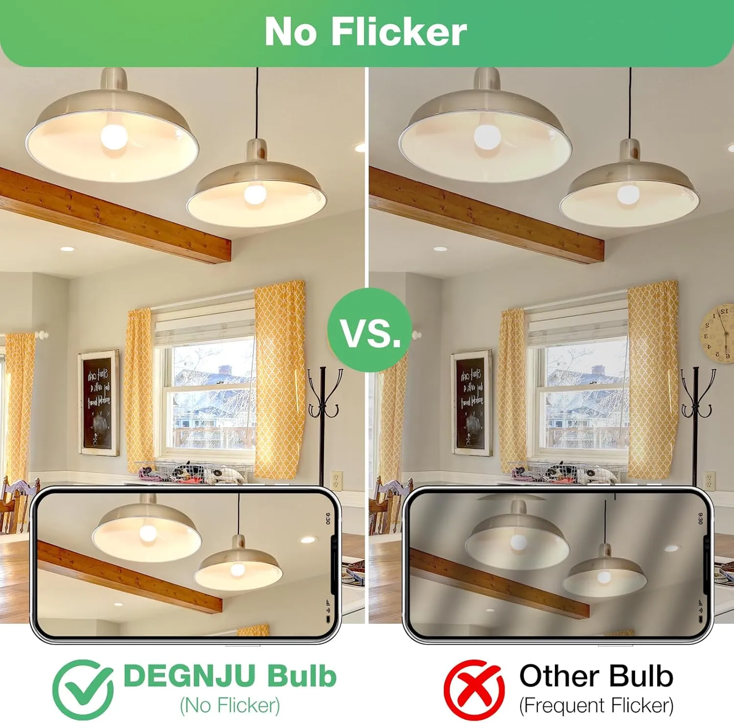 A19 LED Light Bulbs, 60 Watt Equivalent LED Bulbs, Soft White 2700K, 800 Lumens, E26 Standard Base, Non-Dimmable, 8.5W Warm White LED Bulbs for Bedroom Living Room, 12 Pack
