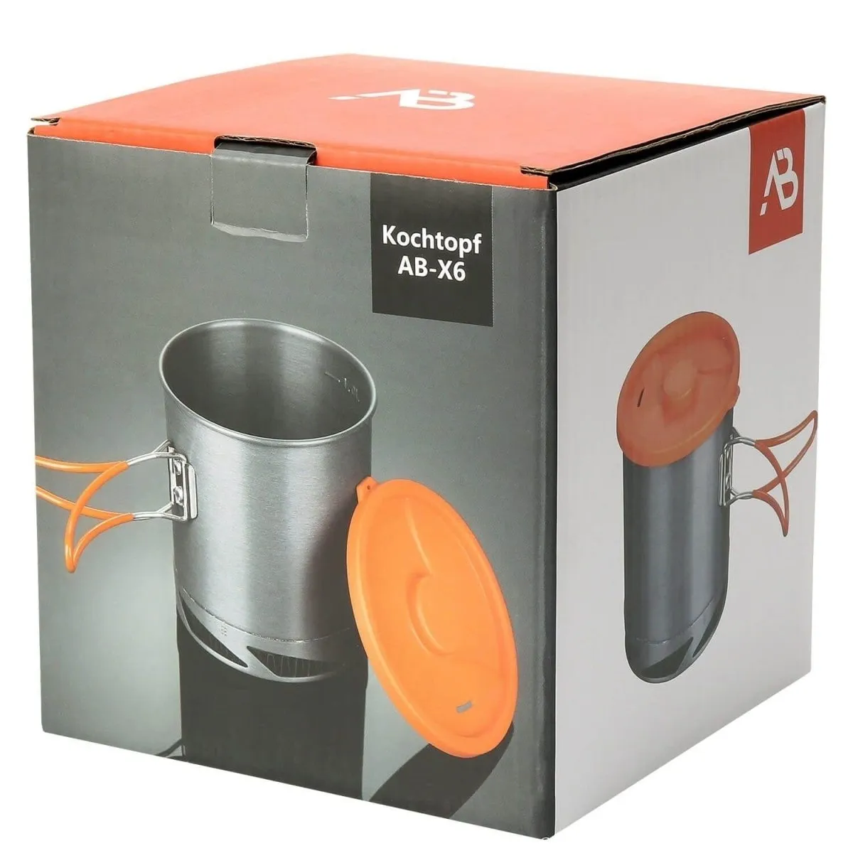 A.Blochl AB-X6 1liter pot camping hiking trekking fast heating aluminum gray NEW