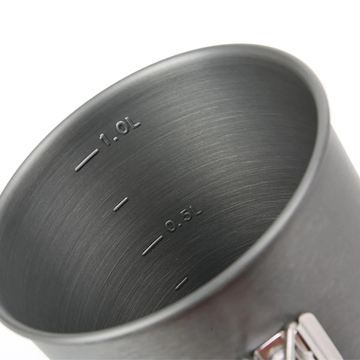A.Blochl AB-X6 1liter pot camping hiking trekking fast heating aluminum gray NEW