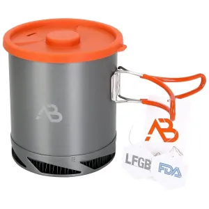 A.Blochl AB-X6 1liter pot camping hiking trekking fast heating aluminum gray NEW