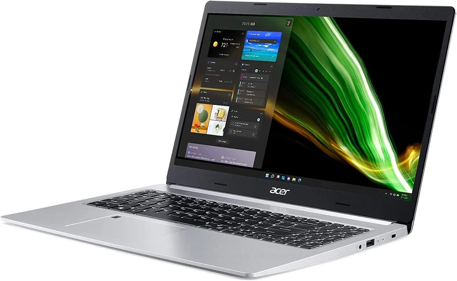 Acer 2022 Aspire 5 15.6" FHD IPS Screen Laptop AMD Ryzen 7 3700U 4-Core Radeon RX Vega 10 40GB DDR4 2TB SSD Backlit Keyboard FP Reader RJ-45 Wi-Fi 6 Windows 10 Pro w/RATZK 32GB USB
