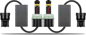 Alla Lighting 7443 7440 LED Turn Signal Lights Bulbs 2600 Lumens 21W CREE Extremely Super Bright Amber Yellow 7441 W21W 7440NA 7444NA