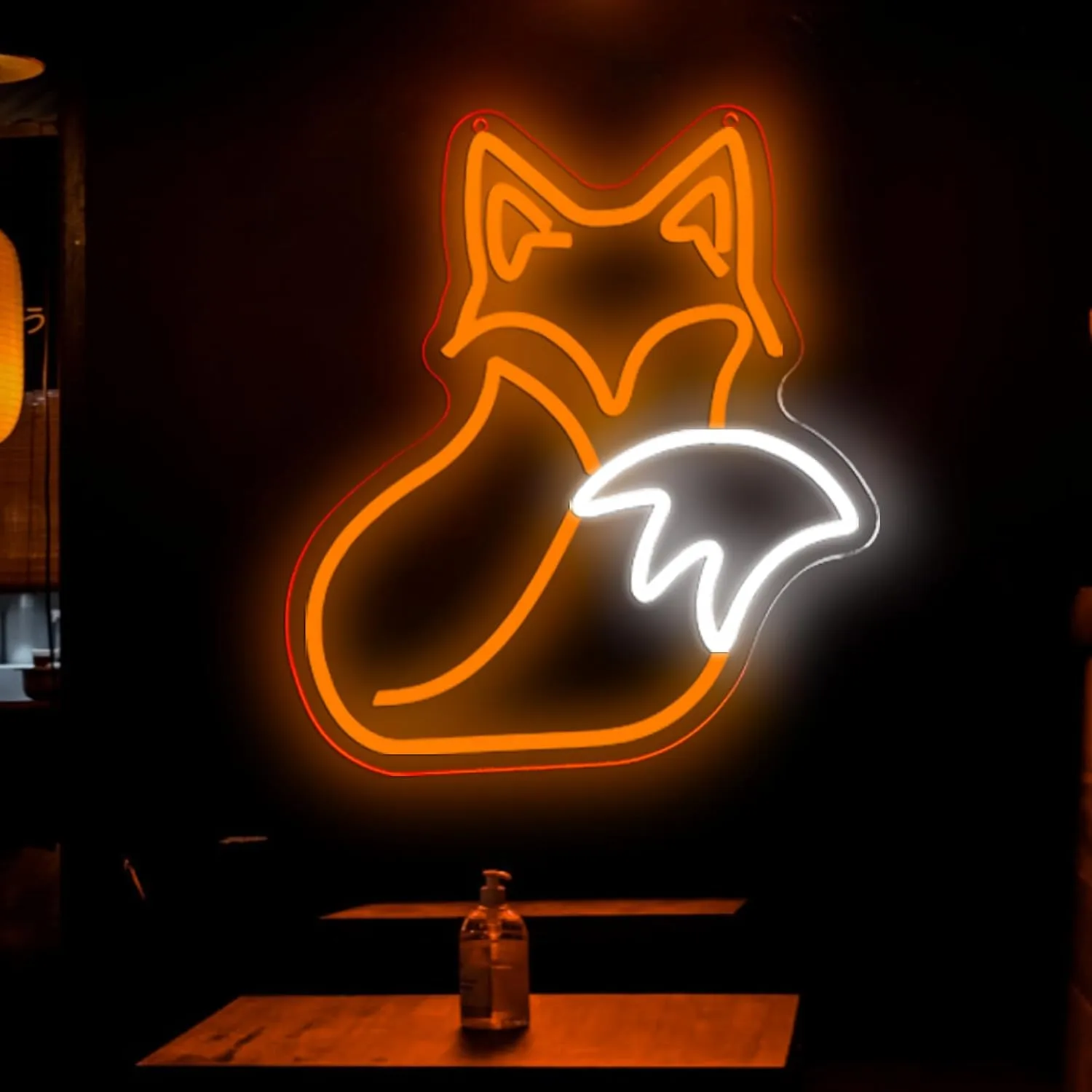 Allball Fox Neon Signs for Wall Decor,Dimmable Fox LED Neon Light Sign Animal Sign Home Wall Art USB Powered for Bedroom Living Room Shop Bar Club Party Gifts(11.8 * 13.3in)