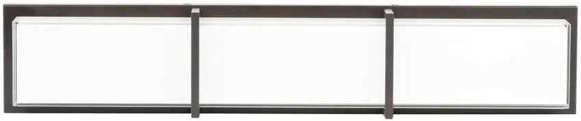 allen   roth Brighton 4-Light 27-in Bronze Rectangle LED Vanity Light Bar VBL3-27BZ
