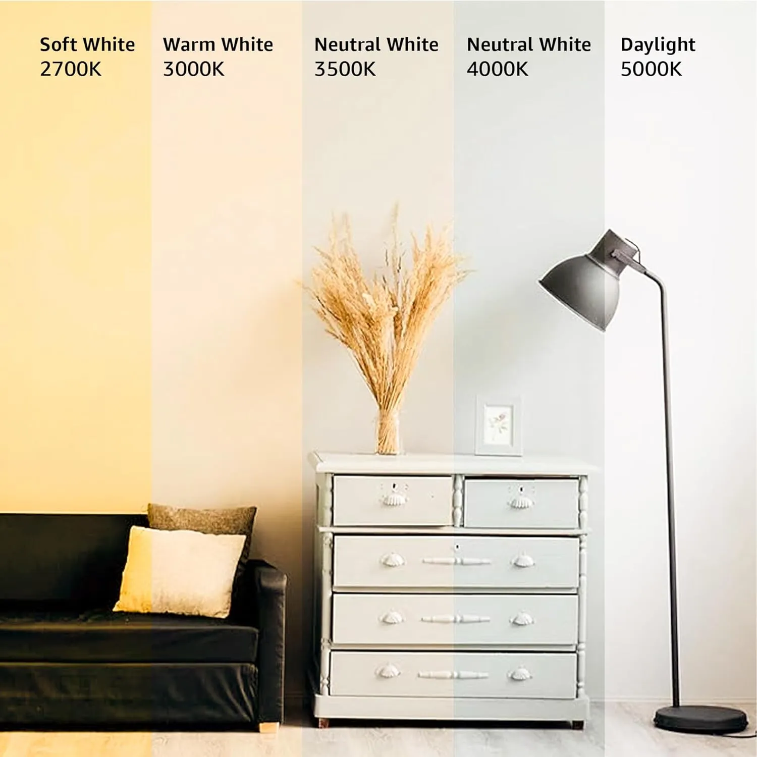 Amazon Basics A19 LED Light Bulbs, 60 Watt Equivalent, Energy Efficient 9W, E26 Standard Base, Soft White 2700K, Dimmable, 10,000 Hour Lifetime , 16-Pack