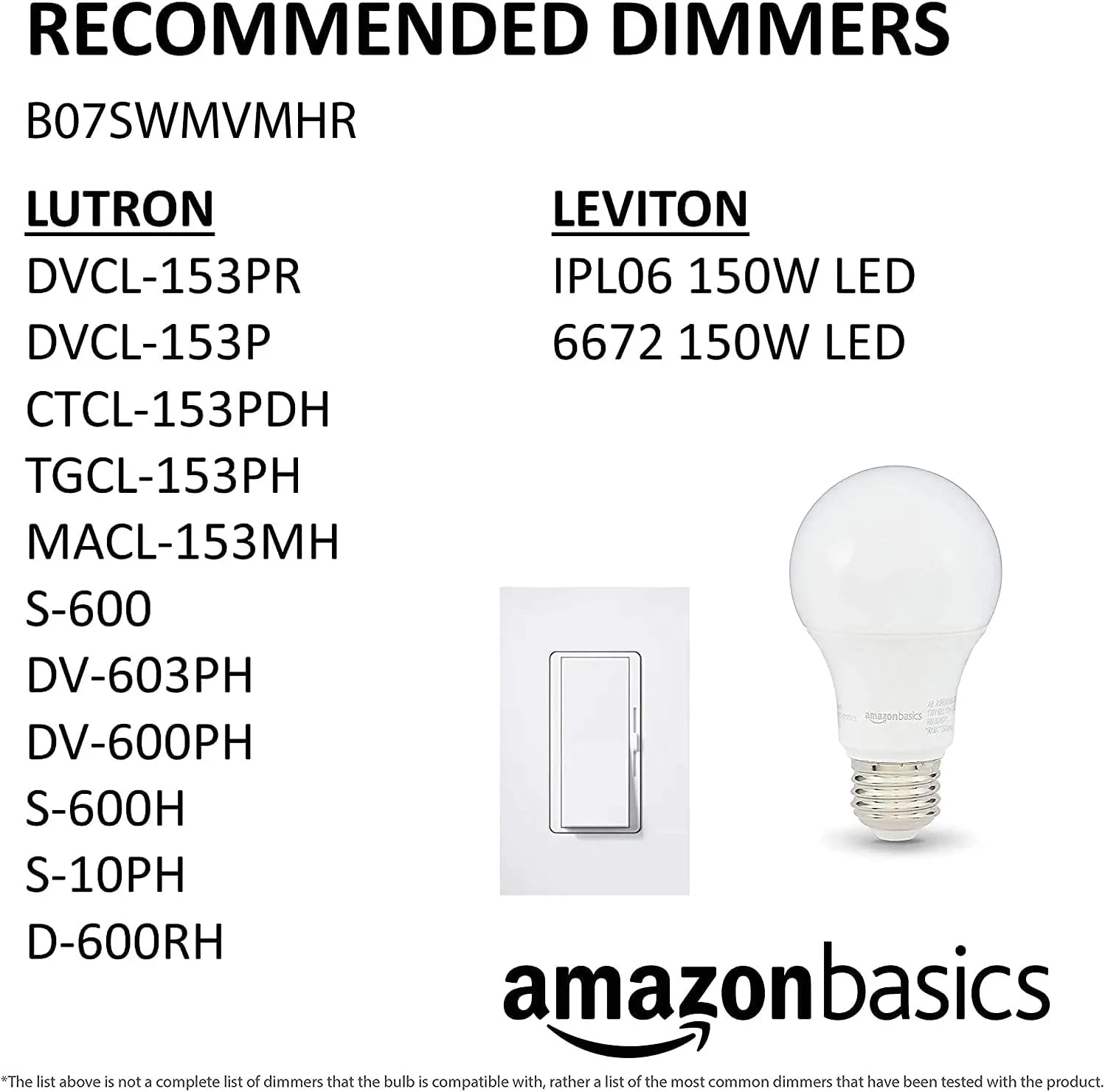 Amazon Basics A19 LED Light Bulbs, 60 Watt Equivalent, Energy Efficient 9W, E26 Standard Base, Soft White 2700K, Dimmable, 10,000 Hour Lifetime , 16-Pack