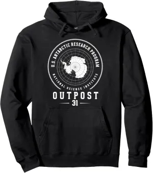 Antarctica - South Pole - Antarctic Circle Outpost 31 Pullover Hoodie