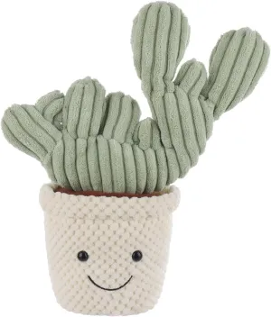 Apricot Lamb Soft Cactus Plant Plush Toy, Stuffed Green Pot, Kawaii Plushie for Kids