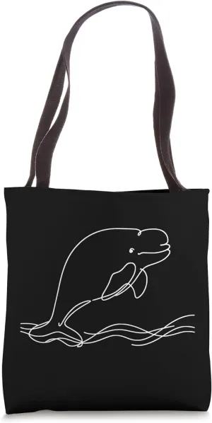 Arctic Ocean arctic habitats sound research Beluga Whale Tote Bag
