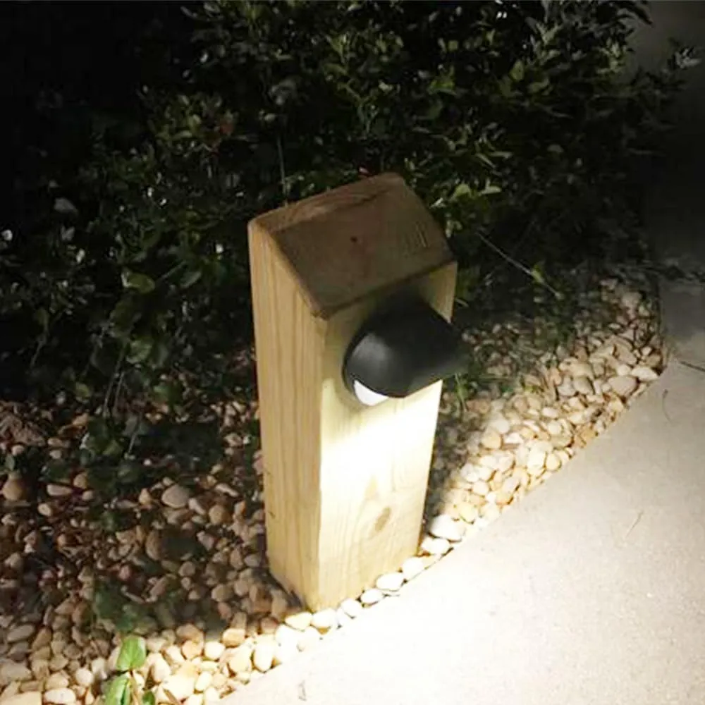 Arrownine Low Voltage Landscape Lighting Deck LED Lights 2.5W Outdoor Step Lights Patio Fence Post Light Wall Mounted Light,Water Resistant Cool White 5000K Textured Black 3-Pack