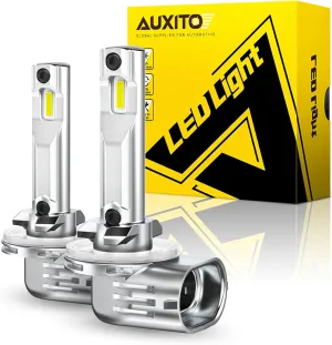 AUXITO 881 LED Fog Light Bulbs, 16,000LM 500% Super Brighter, 10 Years Lifespan, Wireless 1:1 Size Plug-n-Play, 100% Perfect Installation, 886 889 H28 888 894 896 898 LED Bulbs Canbus Ready, Pack of 2
